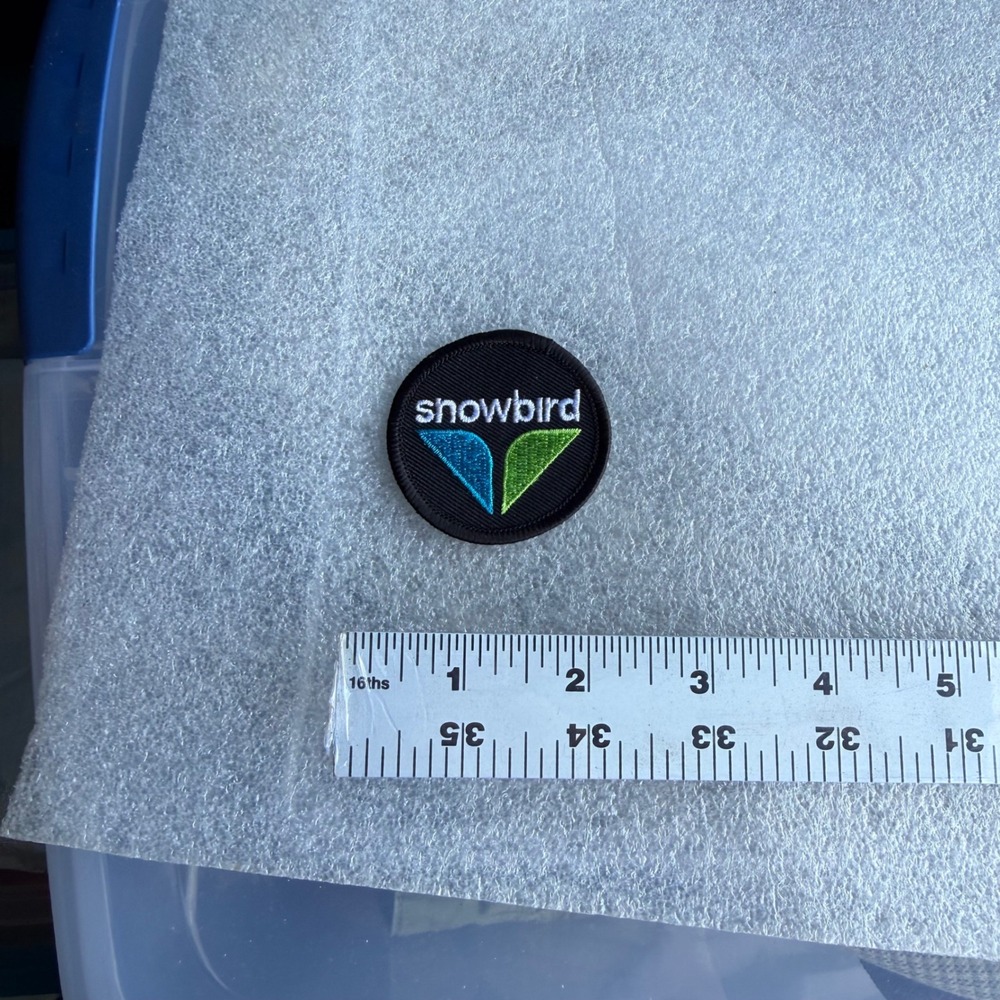 Snowbird Ski Resort Embroidered Patch Logo Mountain Outdoor Apparel Badge